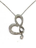 Halskette Donna Oro Dame Classici in Weißgold Diamante 0.15 Ct TP9009 - TP9009